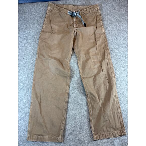 VTG Gramicci G Pants Mens Medium Khaki Workwear Belted Climbing Hiking Outdoor - Picture 1 of 10